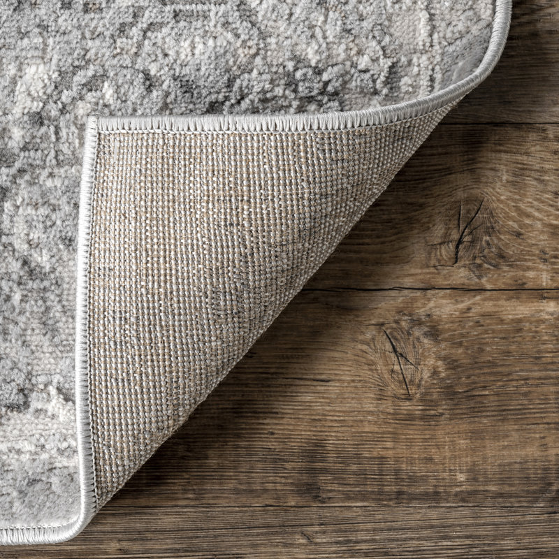 Siasconset Oriental Gray Area Rug, Runner 2'8" x 8'