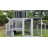 Large Mobile Chicken Coop Hen House with Wheels and Nesting Box, Wood Poultry Cage with Pull-Out Tray and Large Run