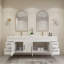 Ensemble de meuble-lavabo double mural 83,4 "-70381376