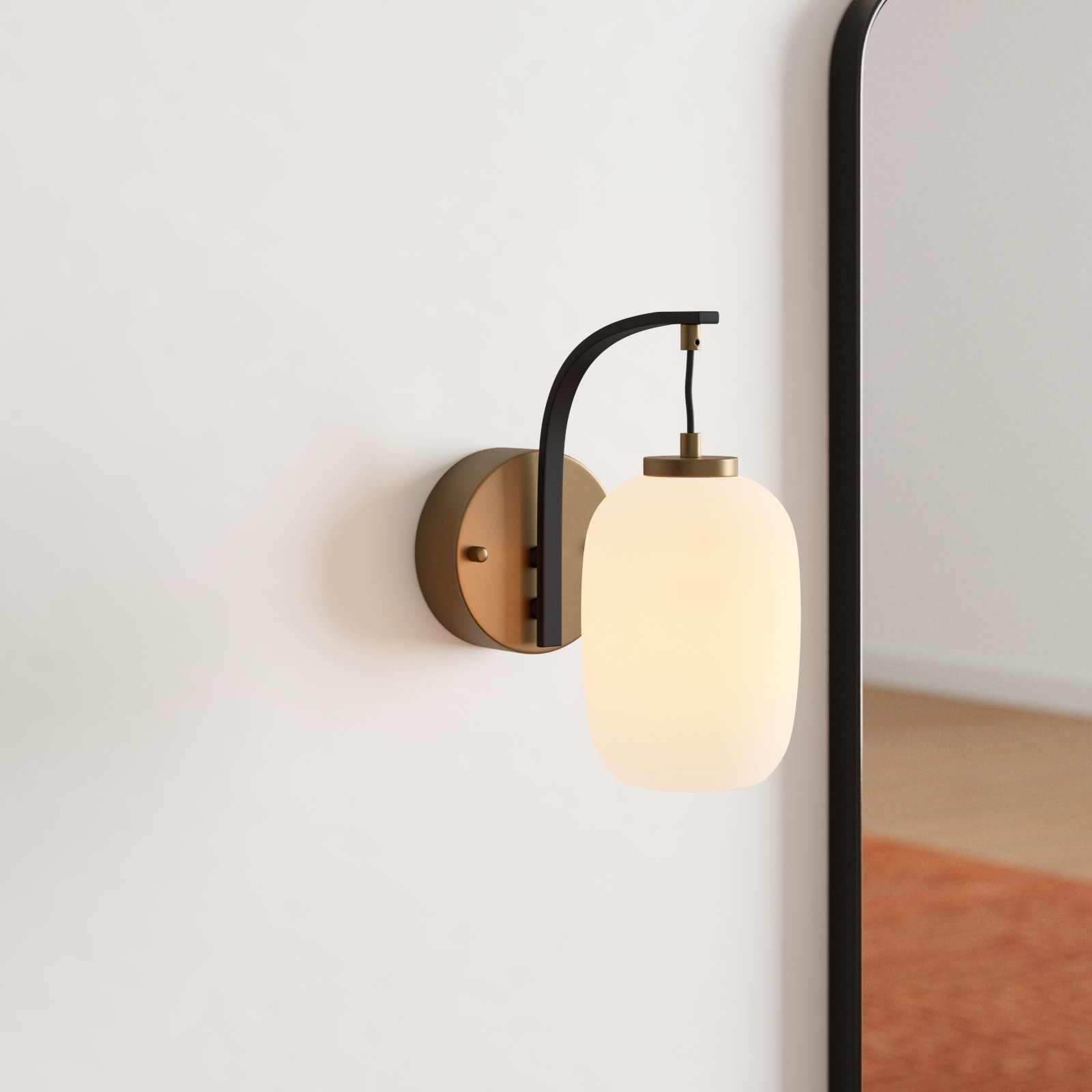 Kace Single Light Dimmable Armed Sconce