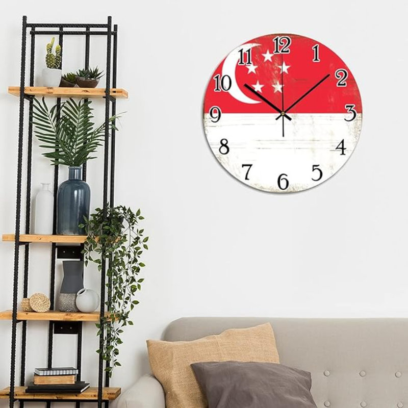 Horloge murale décorative en PVC PVC de singapour
