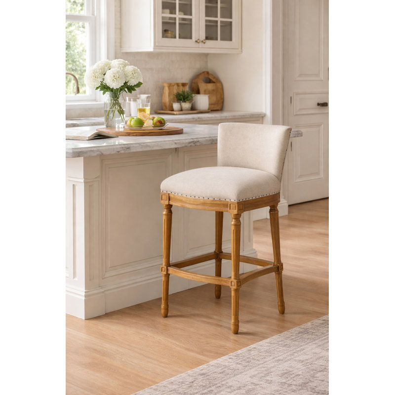 Arleth 27.75" Counter Height Stool, Natural