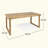 Gustl Rectangular Outdoor Dining Table , 69'' in. W 35.5'' in. D-2101467867