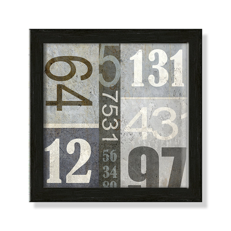 Art numérique encadré, 8" H x 8" W x 1.18" D, Encadré de boîte noir