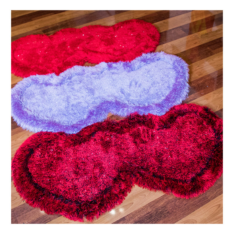 Tapis à poil long à poils longs double touffeté à la main 4 pouces (28 po x 55 po)