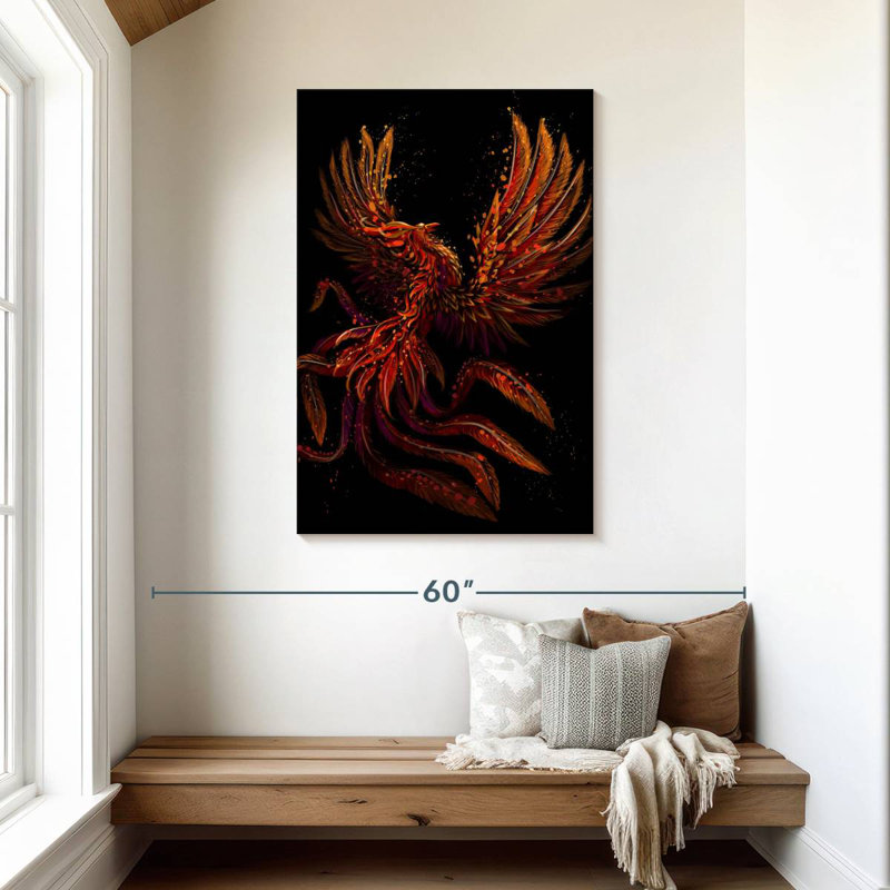 Brampt Mystical Phoenix, 45" H x 30" W