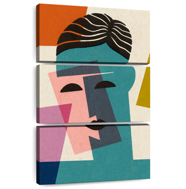 Portrait d'un homme abstrait Leisha, H 74 po x l 48 po