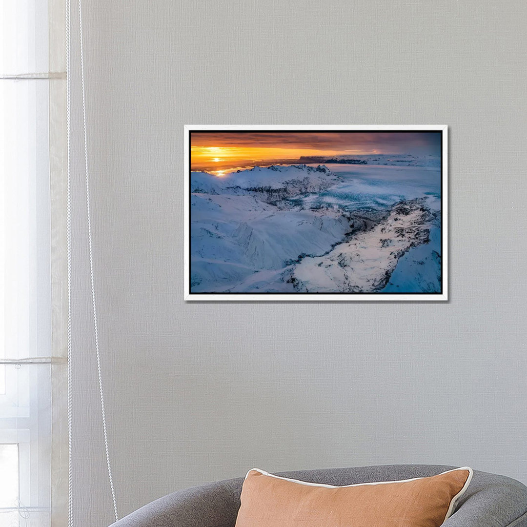 Glacial Landscapes, Vatnajokull Ice Cap, Vatnajokull National Park, Iceland. Unesco World Heritage Site. 1PC6