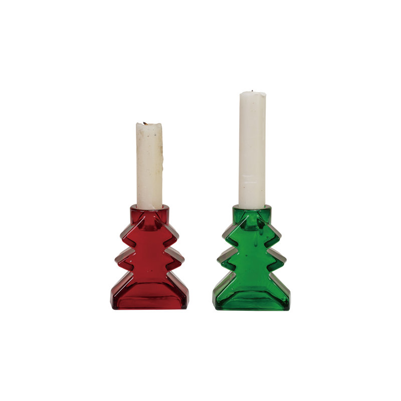 Glass Tree Taper Holder