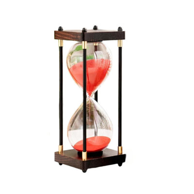 Large Sand Timer, Hourglass Timer 60 Minutes,Vintage Wooden Hour Glass Timer,Modern Home Kitchen Office Decoration