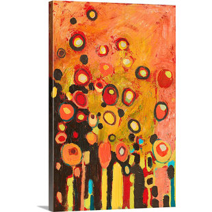 «Growing in Orange No. 2» par Jennifer Lommers, reproduction d'art sur toile