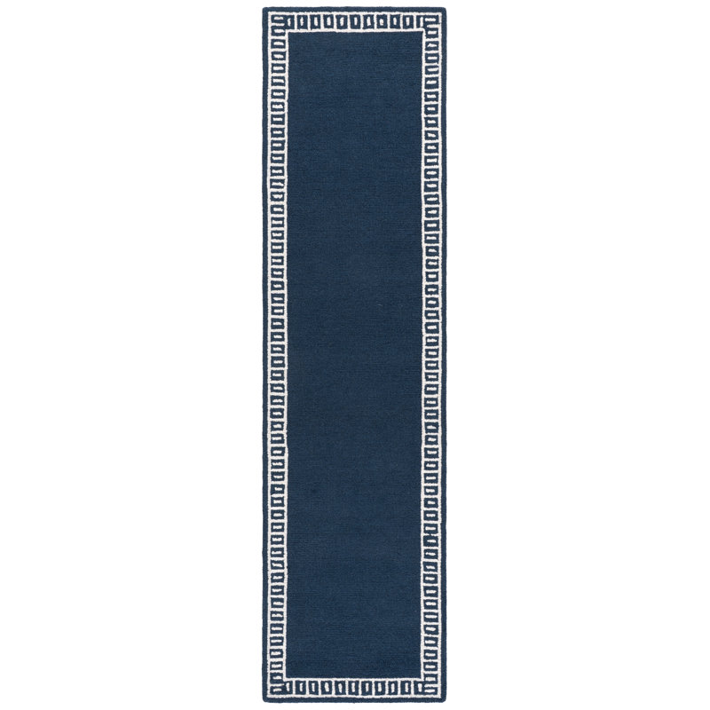 Metro 465 Hand Tufted 80% Wool; 20% Cotton Geometric Rug, Runner 2'3" x 9'