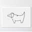 Simple contour de chiot-reproduction d’art-542118406-542118543