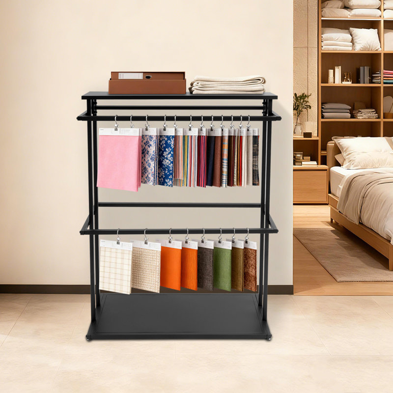 Organisateur de sol en tissu, présentoir, Noir