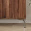 Armoire d'appoint moderne simple en noyer noir