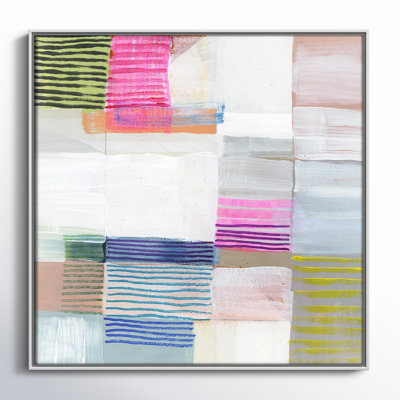 Bright Net II by Cartissi - Floater Frame Painting on Canvas