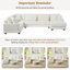 Canapé modulaire rembourré en U avec velours côtelé beige et coussins lombaires carrés