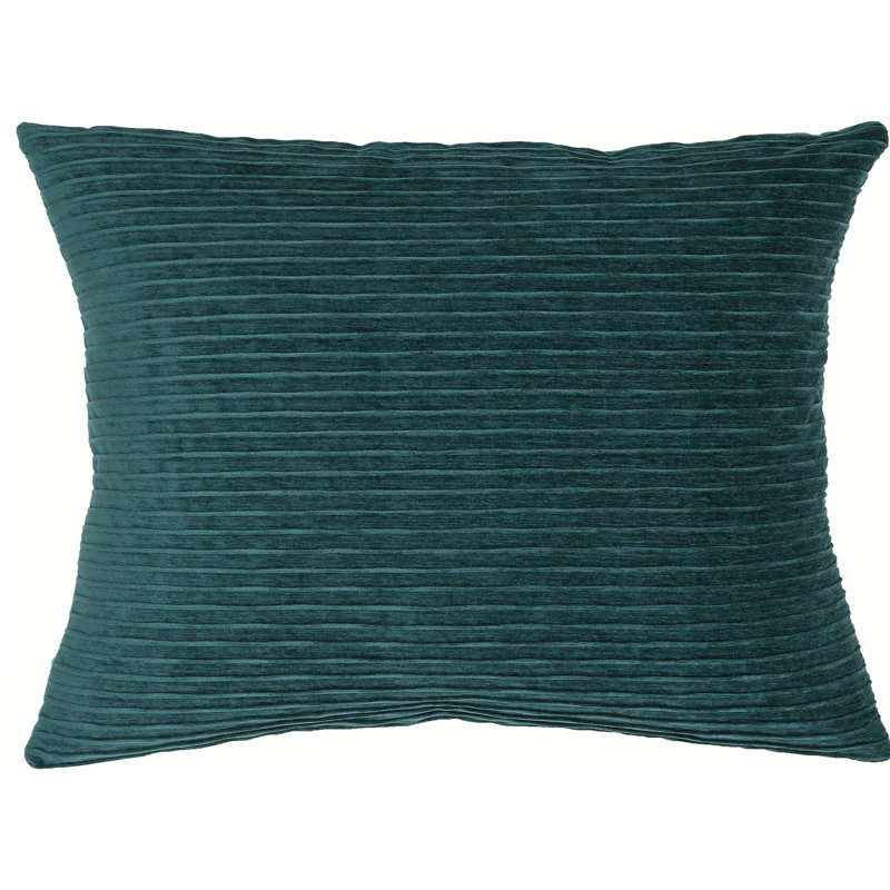 Coussin Bassel, Paon, H 26 po x l 35 po