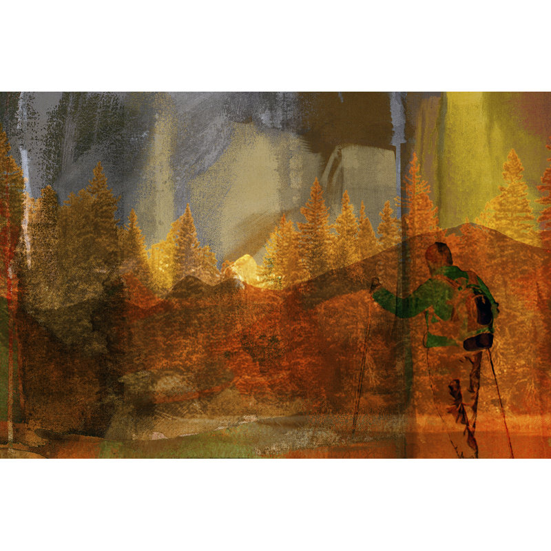 Denver Hiker by Sisa Jasper - Wrapped Canvas Painting, 51cm H x 76cm W x 3.8cm D