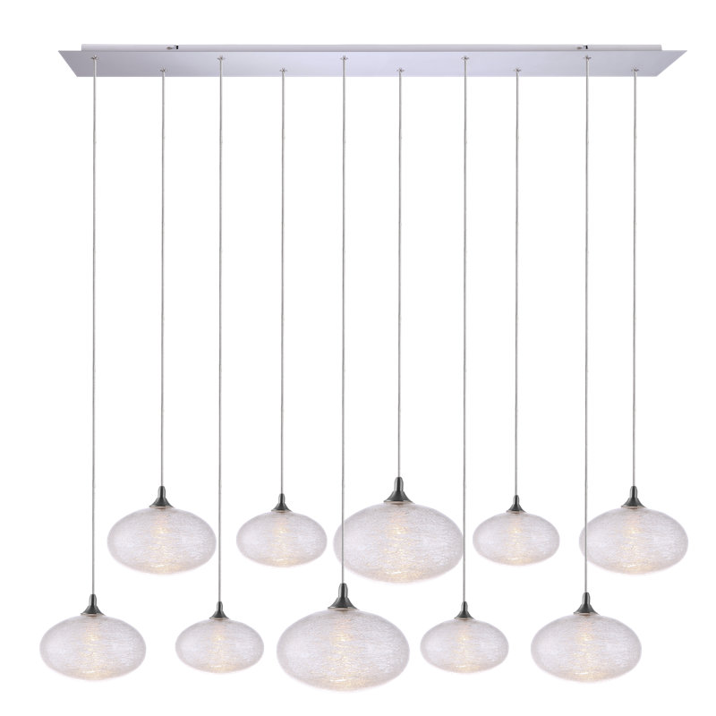 Alvie 10 - Light Cluster Pendant, Nickel
