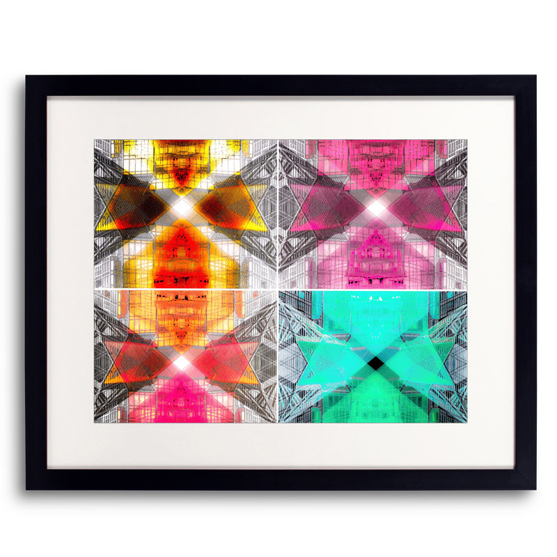 Papillons par Kevin Quinn - Reproduction d'art encadrée sur papier, H 16 po x l 20 po