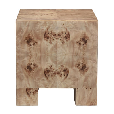 Manor Square Brown Solid Wood Accent_End Table
