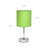Mini lampe de table simple avec abat-jour cylindrique en tissu Amandev Simple Designs-16393463