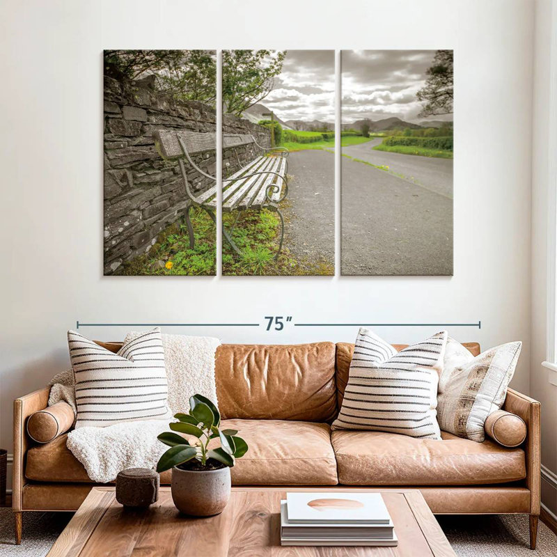 Mehar Lake District, 42" H x 65" W