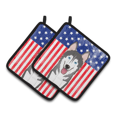 Caroline's Treasures American Flag Polyester Potholder