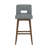 Villeneuve Wood Upholstered Key Back Adjustable Swivel Stool-1758138080