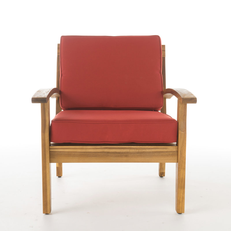 Fauteuils club épais et rembourrés en bois pour l'extérieur, enveloppe d'eau, couleur, 28,29 lb, profondeur de 32,50 po, assemblage requis dans la structure,