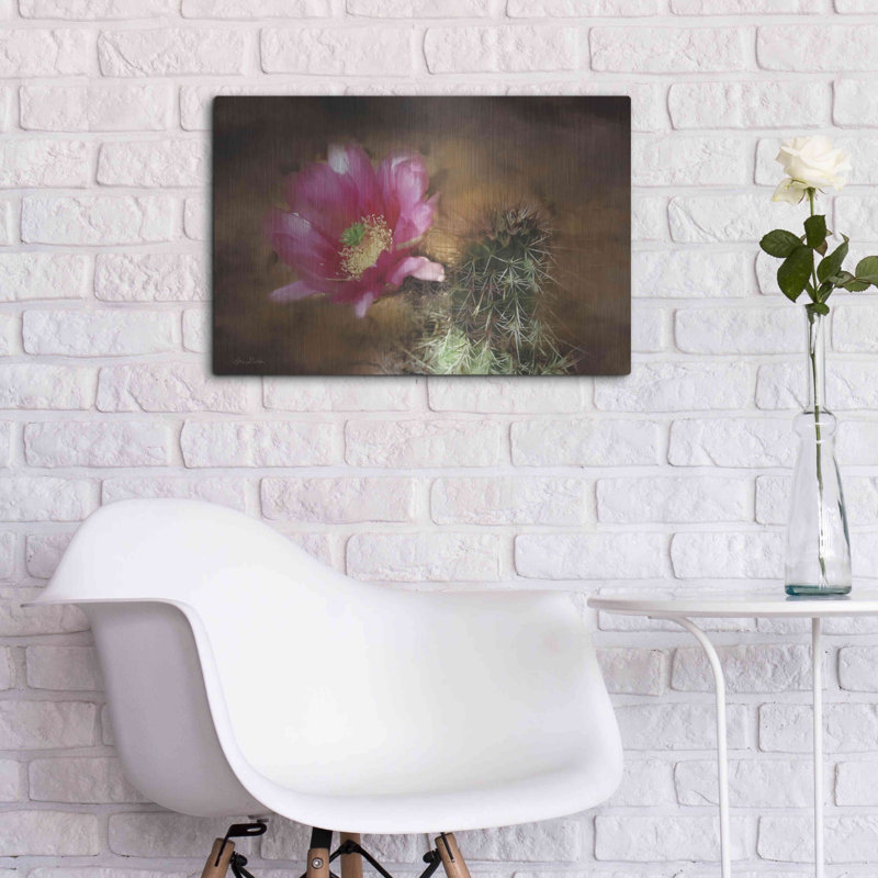 «Vibrant Cactus Flower» par Lori Deiter, H 16 po x l 24 po
