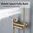 Wall-Mounted 2-Function Bathtub Faucet With Hand Shower And Rotatable Spout-112291754