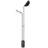  Inseparable Functional Twin Marble LED Black Floor Lamp, Steel & Marble Design For Living Room