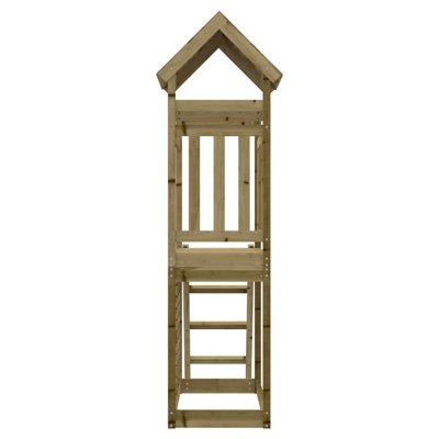 Freeport Park Play Tower With Ladder And Rockwall 52.5X110.5X214 Cm 4