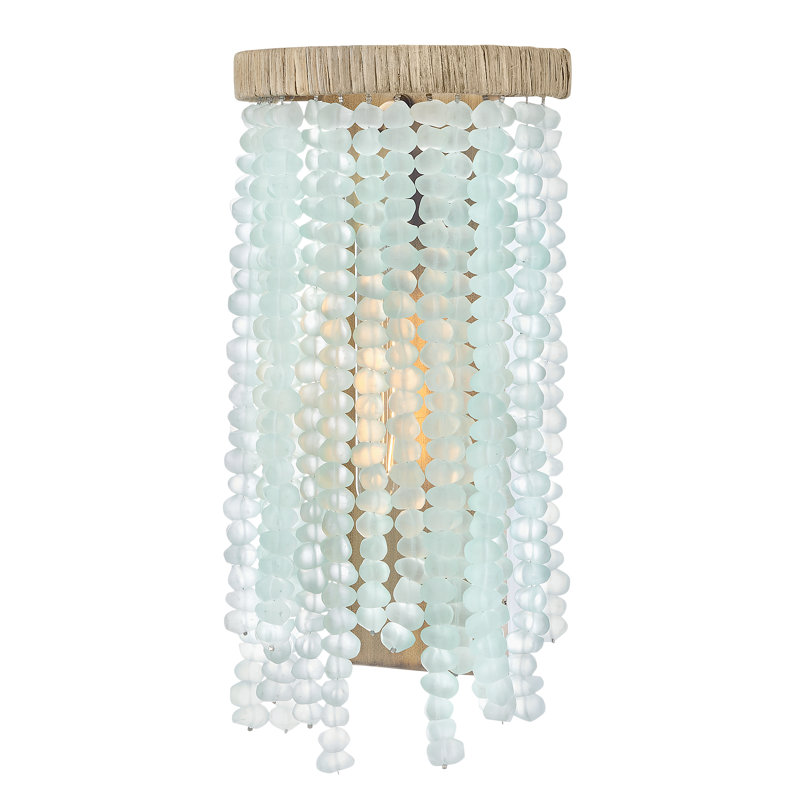 Dune Steel Metal Flush Mounted Sconce, Blue Sea