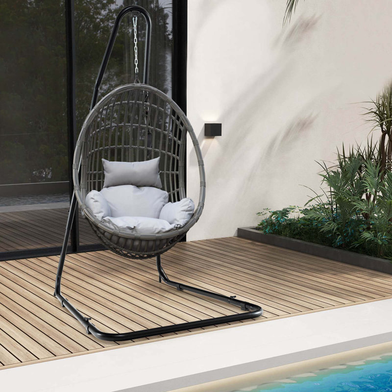 Support de chaise à hauteur réglable 77 "à 93" avec structure en métal robuste pour patio