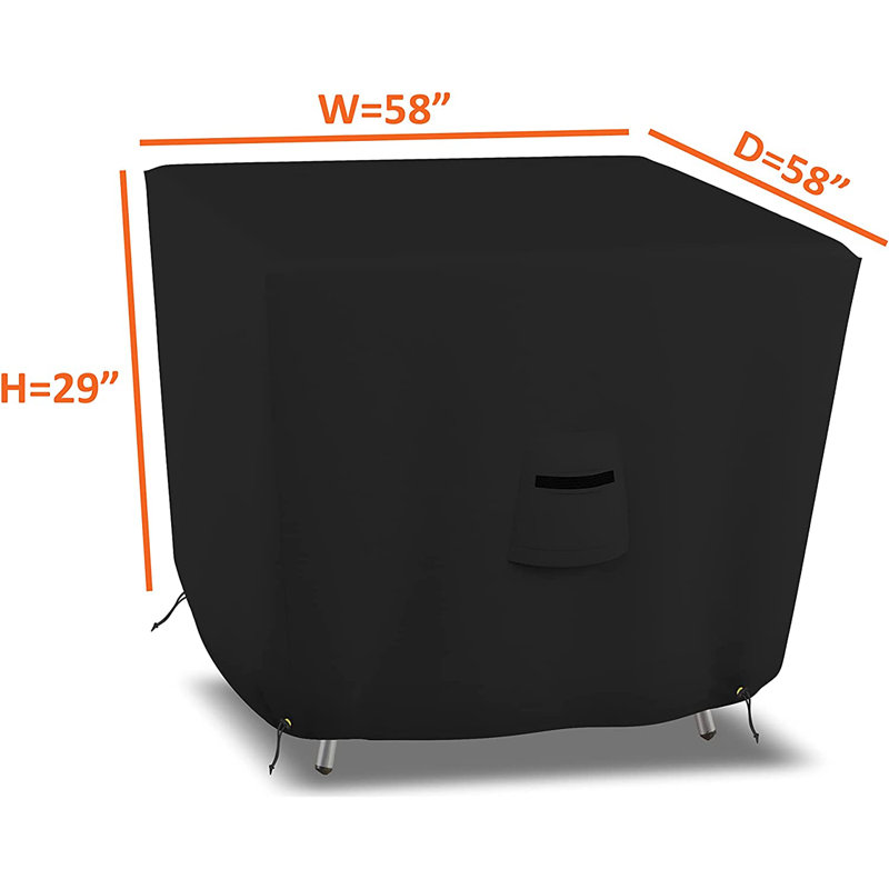 High Density Outdoor Waterproof Square Table Cover,Patio UVResistant all Weather Protection Table Cover