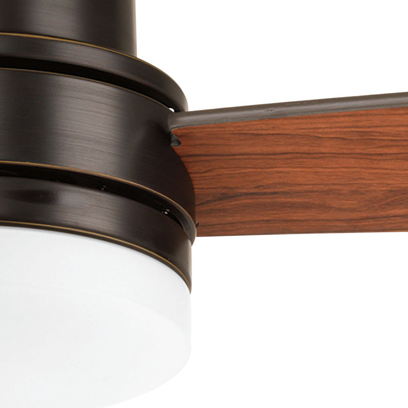 Trevina 52'' Ceiling Fan with LED Lights, Walnut, Medium Cherry, Antique Bronze