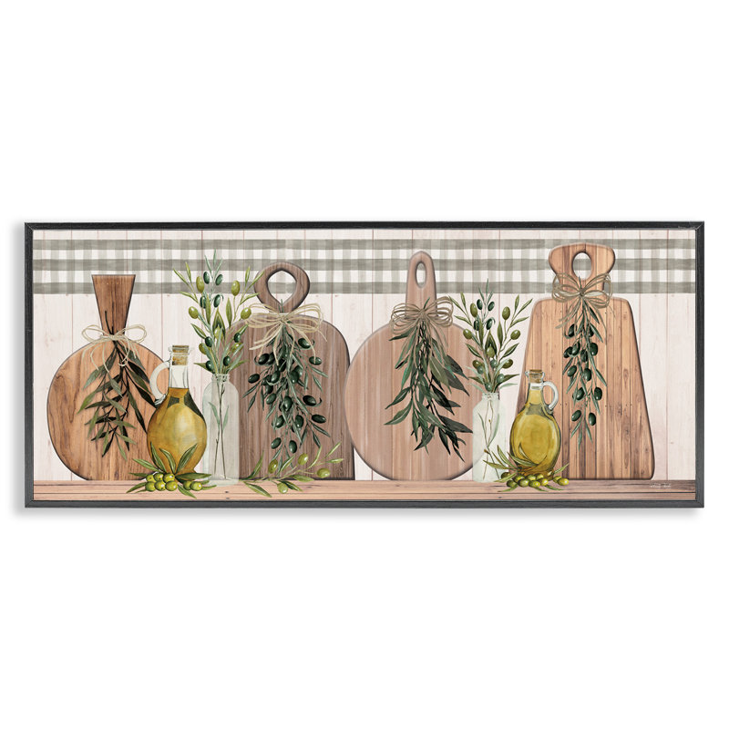 Planche à découper rustique, art giclée par Cindy Jacobs, Giclée encadrée noir minuit, H 10 po x l 24 po