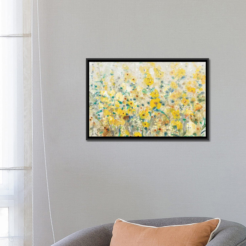 «Cheerful Garden II», impression sur toile, H 18 po x l 26 po x P 1,5 po, Toile encadrée noire