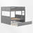Abdia Solid Wood Standard Bunk Bed with Trundle by Harriet Bee-2091065617