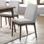 Chaise de salle à manger rembourrée en tissu (ensemble de 2)