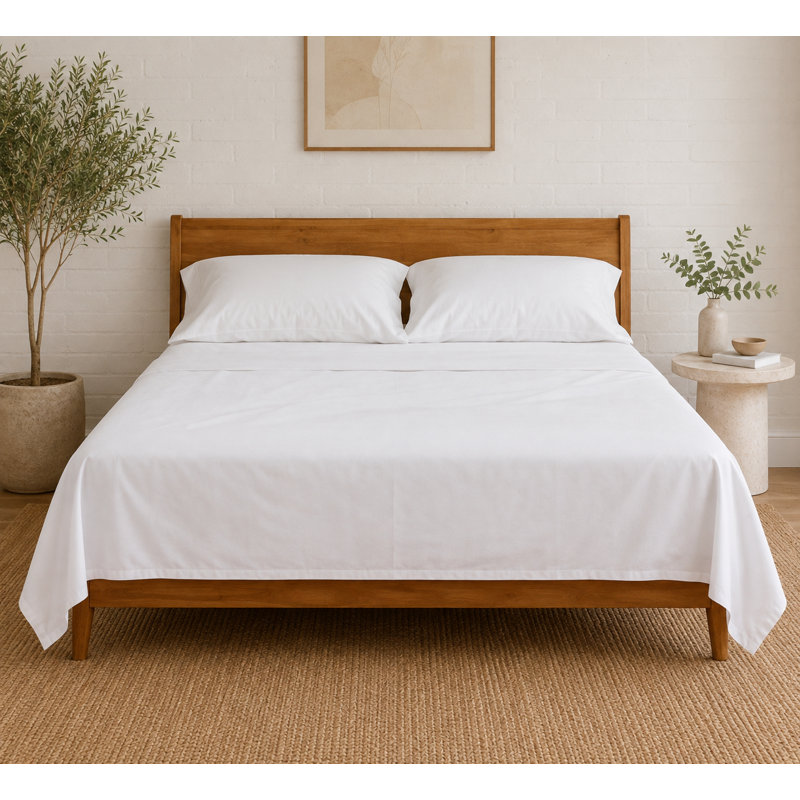 Parker Bamboo Sheet Set, King, White