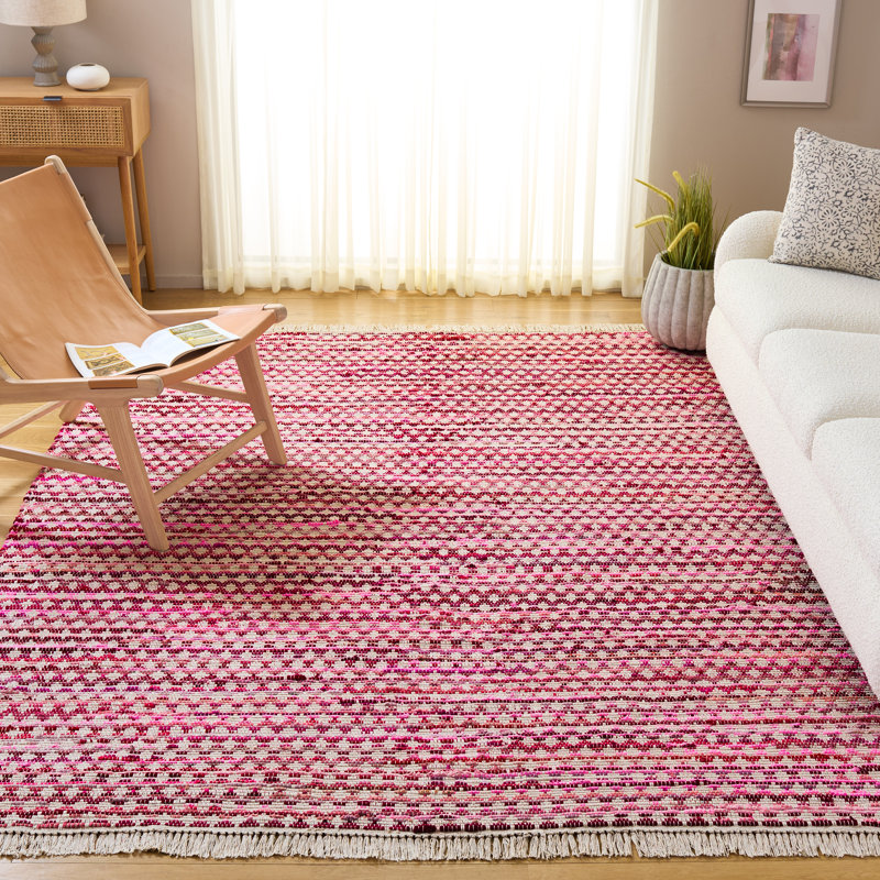 Montauk 538 Hand Woven Cotton Geometric Shapes Rug, Rectangle 8' x 10'