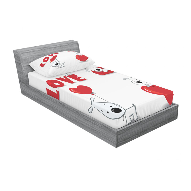 Microfiber Sheet Set, Twin Sheet Set with Fitted Sheet