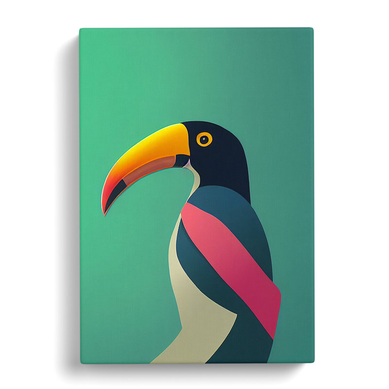 Toucan Abstract Vol.8 - Wrapped Canvas, 60cm H x 40cm W x 3cm D