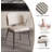 Modern Faux Leather Upholstered Dining Chairs With Metal Legs, Comfortable Side Chairs For Dining Room-2000392832