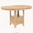 Light Oak 5-Piece Oval Counter Height Dining Set