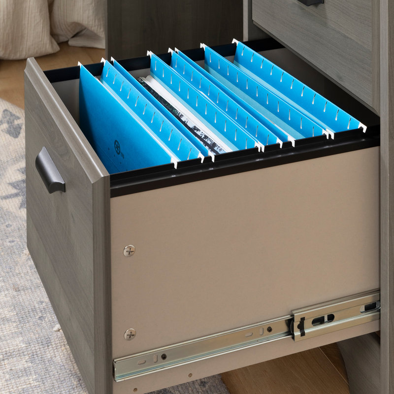 Versa Computer Desk, Gray Maple